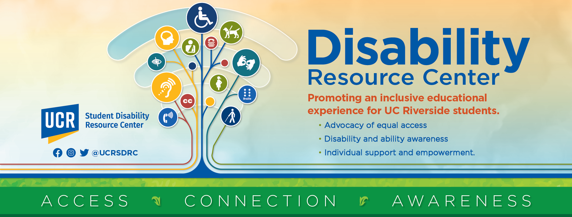 UCR Student Disability Resource Center Banner