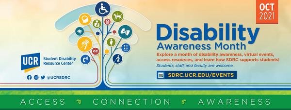 Graphic promoting this year's Disability Awareness Month.