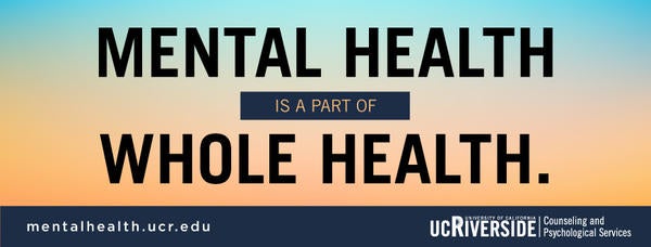 Mental Health is a part of Whole Health.