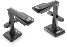 CZUR Scanner side view CZUR Scanner, side view and top view.